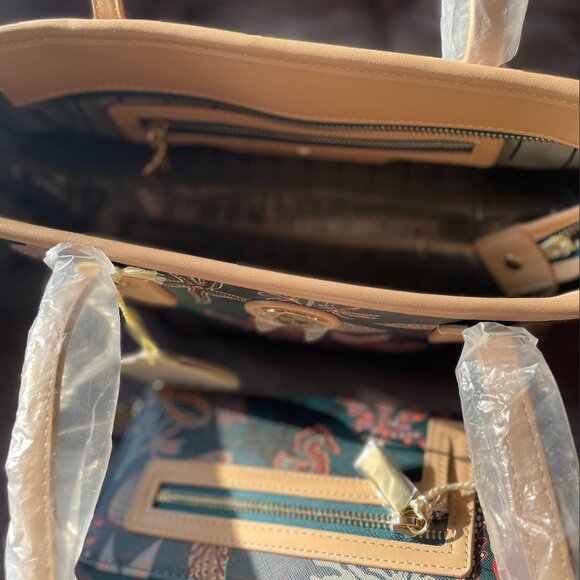 Spartina 449 Mystic Mermaid Medium Tote & Wrist Wallet - Picture 9 of 10